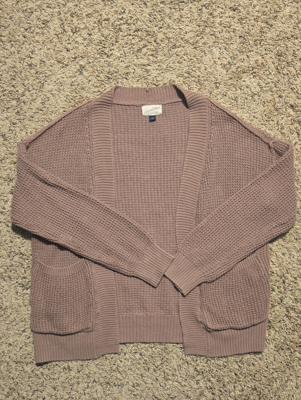 Universal Thread Open-Front Cardigan in Dusty Mauve